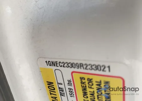 2009 Chevrolet Tahoe Lt1 z USA, uszkodzony, nr VIN 1GNEC23309R233021